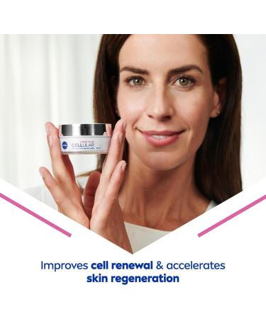 NIVEA Hyaluron Cellular Filler Anti-Age Day Cream SPF 15 (50ml) | Hyaluronic Acid Anti Wrinkle Cream | Anti Ageing Face Cream for Women - Buy Online on SooperMarket.com