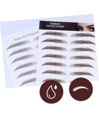 Gogogmee Hair-like Eyebrows 4pcs Eyebrow Stickers Tool Stickers Imitation Eyebrows Water Transfer Eyebrow Sticker Mold Cosmetic - Buy Online on SooperMarket.com