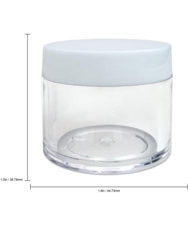 Beauticom Premium 30G/30ML Clear Jars (6 Pack) - BPA Free Round Containers with White Lids for Beads Gems Glitter & Crafts - Buy Online on SooperMarket.com