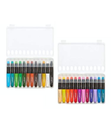 KINGART Gel Stick Artist Water Soluble Pigment Crayons Set of 24 Unique Colors