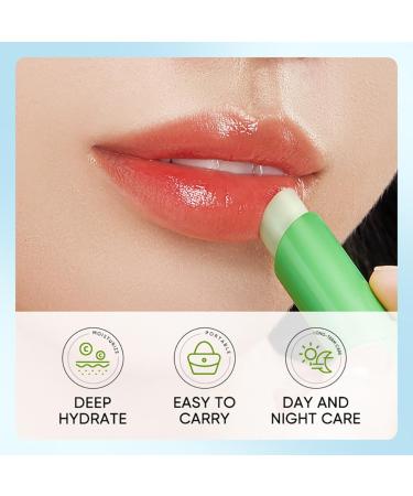 Aloe Vera Lipstick Set of 3 Moisturizing Lip Balm Repairing Lip Balm Aloe Vera Lip Gloss Plumping Effect Lipstick for Dry and Cracked Lips Lip Care - Buy Online on SooperMarket.com