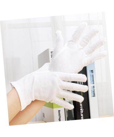 KICHOUSE 12 Pairs Industrial Gloves Anti-Spitting Work Gloves Thermal Gloves Warm Work Gloves Moisturizing Hand Gloves Moisturizing Gloves Cotton Gloves White Labor Protection Cotton Spa L1:23X10cm White - Buy Online on SooperMarket.com