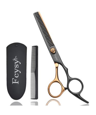 Thinning Scissors Hair Layering Scissor Fcysy Professional Thinning Scissors Hairdressing Texturizing Scissors Hairdresser Blending Scissors Thinning Shears Kit with Comb Barber Haircut Scissors Set Gold Thinning Scissors