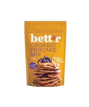 Bett'r Pancake Mix. Organic vegan & gluten free baking mix with organic essentials 6 x 400g - 25 pancakes pPack