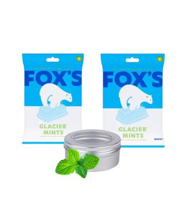 Foxs Glacier Mints and Travel Sweets Tin 2 Packs of 200g