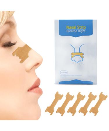 10 PCS Nasal Strips Breath Easy Anti Snoring Reduce Snoring Instantly to Improve Sleep Relieve Nasal Congestion (66 * 19mm) 66*19mm