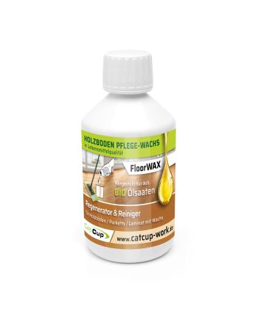 Catcup Floorwax Bio wooden floor parquet laminate care & regenerator with beeswax.Natural product without chemistry.Parquet sealing.Providing like a concentrate.(1 piece) 250 ml (1 Pack)