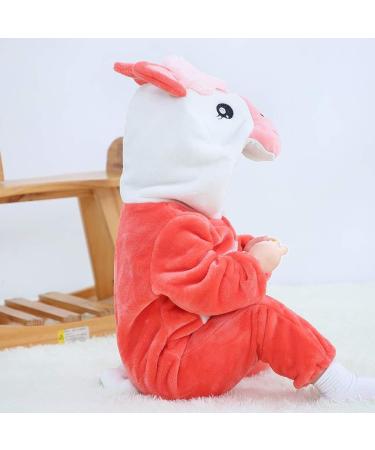 COOKY.D Unisex Winter Animal Hooded Baby Romper 12-18 Months - Red - Buy Online on SooperMarket.com