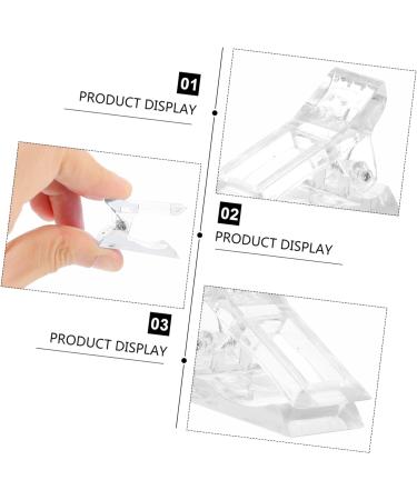 Mikinona 24 Pcs Nail Clip Acrylic Nail Tips Clips Nail Fixing Clips Nail Tip Clip Nail Dip Kits Nails Kits Nail Art Tips Extension Kit Nail Extension Clip Manicure Kit Plastic Uv Chip White 1 count (Pack of 1) White Pinkx2pcs - Buy Online on SooperMarket.com