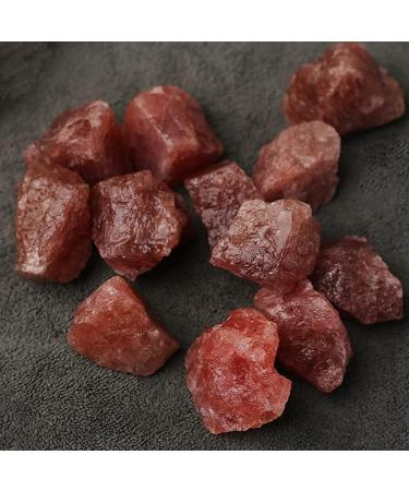 for Raw Strawberry QuartzRough Crystal Stone Specimen for Home Decor Raw Stones and Minerals (Size : 100g) - Buy Online on SooperMarket.com