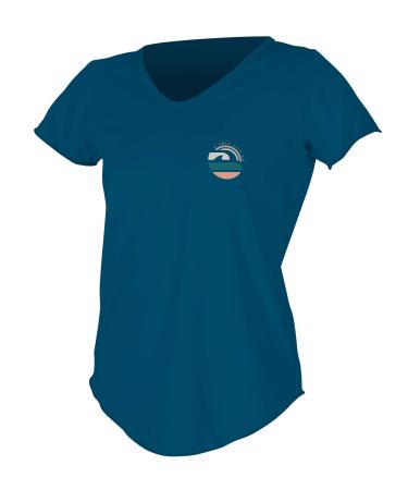 O'NEILL Women's Shortsleeve Graphic Scoop Neck Sun Shirt French Navy (5404sb) X-Small