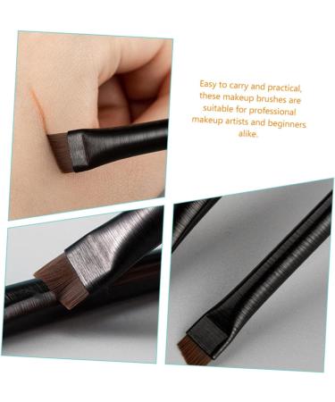 Healeved 15 Sets Eyeliner Brush Makeup Brush Eye Liner Wands Multifunctional Eyebrow Brush Wood Black - Buy Online on SooperMarket.com