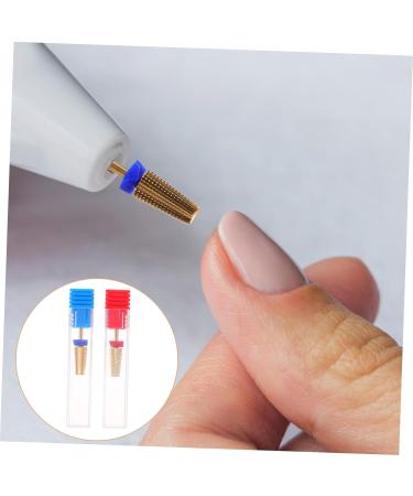 minkissy 2pcs Grinding Head Pedicure Drill Bits Nail Drill Heads Nail Polishing Head Nail Beauty Tools Toe Nail Drill Bits Gel Remover for Nails Nail Drill Bits Cuticle Set Acrylic Alloy 7X1.3CM As Shown - Buy Online on SooperMarket.com