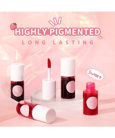 ZSSEMEI Lip Stain Tint Set - Mini Liquid Lipstick for Hydrating Cheeks and Eyes - Waterproof & Long Lasting - Easy Application Shimmery Natural Lip Gloss - Sexy Lip Color Makeup (1 APPLE) - Buy Online on SooperMarket.com