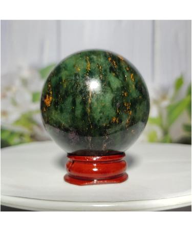 Natural Sphere Emeralds and Ruby Symbiotic Crystal Ball Natural Gemstones Hand Polished Spheres Quartz 1pc (Color : 210-220) - Buy Online on SooperMarket.com