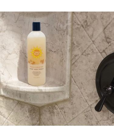 B a Vida Deodorizing Citrus + Elder Shampoo & Body Wash Soap - 16 oz - Made with Persimmon to Eliminate Nonenal & Old Person Smell Naturally - Buy Online on SooperMarket.com