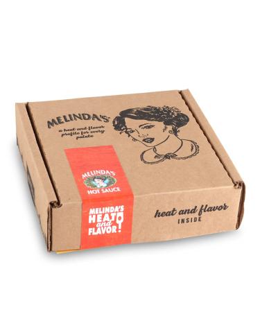 Melinda's Extreme Fiery Collection - Extra Spicy Hot Sauce Gift Set - Ghost Pepper, Scorpion Pepper, Habanero XXXXtra Reserve - 5oz, 3 Pack - Buy Online on SooperMarket.com