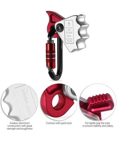 Lixada 24KN Rope Grab with Quick Lock for Rock Climbing Safety | Fall Protection & Rescue Lanyard Grab - Buy Online on SooperMarket.com