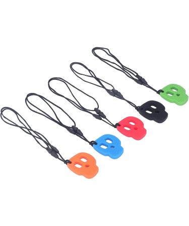 5-Piece Cauhal Chains for Sensory Kids | Silicone Chew Necklaces for Autism ADHD & Anxiety - Supports Oral Motor Skills - Buy Online on SooperMarket.com