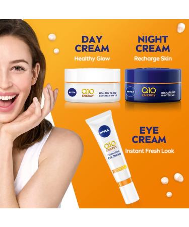 NIVEA Q10 Plus C Anti-Wrinkle + Energy Eye Cream - 15ml - Buy Online on SooperMarket.com
