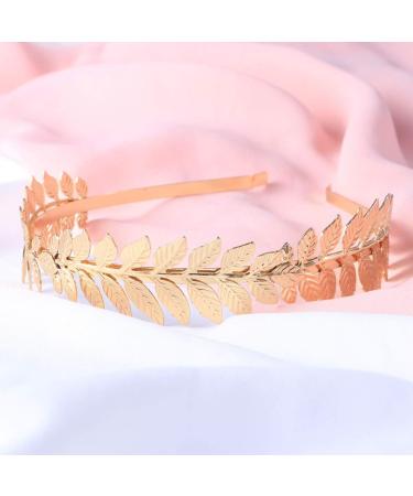 Luoem Tiara for Bride Crown Hair Band Headband Goddess (Gold) - Buy Online on SooperMarket.com