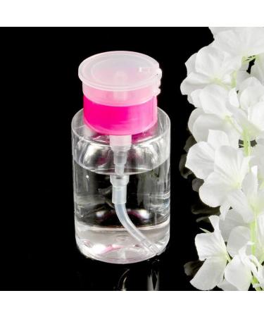 Nail Polish Remover Dispenser Empty Clear Push Down Bottle Plastic Pump Liquid Container Rosy 180ml Nail Polish Remover Dispenser Makeup Remover Dispenser Nail Polish Remover Liquid Bottle Nail - Buy Online on SooperMarket.com
