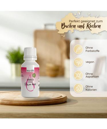 Lean:Life Raspberry Flavour Drops 30ml - Sugar-Free & Low-Calorie Aroma for Food - Perfect for eCommerce - Buy Online on SooperMarket.com