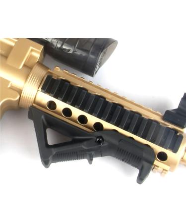 Gotyou Angled Fore Grip - Ergonomic Airsoft Front Handle | Nylon AFG1 Triangle Grip for 20mm Rails - Black - Buy Online on SooperMarket.com