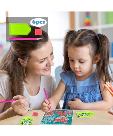 Labeol 5D Diamond Painting Kit for Kids - Easy Crystal Art Craft Set for Home - 6 Packs Full Drill Set - Buy Online on SooperMarket.com