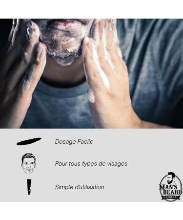 Mans Beard Peeling Scrub 100ml - Face & Body Exfoliator | French Skin Care for Clean Impurity-Free Skin - Buy Online on SooperMarket.com