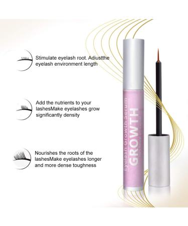 Natural Eyelash Growth Serum with Collagen Oat Extract & Green Algae for Longer Thicker Lashes - 5ml | International Shipping Available - Buy Online on SooperMarket.com
