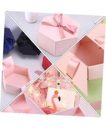 BCOATH Hexagon Candy Lipstick with Cover for Bridesmaid 1Pc Box Storage Case Pink 24X21CM - Buy Online on SooperMarket.com