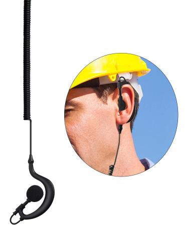G Shape Soft Ear Hook Earpiece Headset 3.5mm Plug Listen Only for Motorola Icom Radio - Buy Online on SooperMarket.com