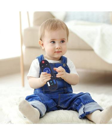 High Simulation Remote Control Baby Teether | Soft Silicone Teething Toy for Sensory Development | Daily Use (Black) - Buy Online on SooperMarket.com
