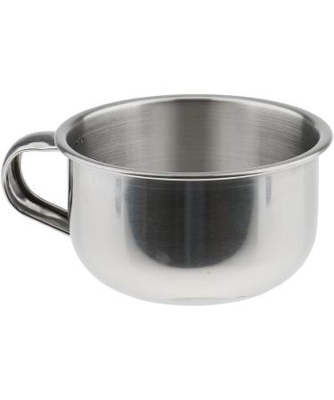 Bonarty 5pcs Rust Proof Stainless Steel Men's Barber Shaving Mug Bowl Soap Cup for Brush - Buy Online on SooperMarket.com