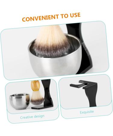 Angoily Men's Razor Set: Shaving Stand Bowl and Soap Holder - Essential Grooming Kit for Dads - Buy Online on SooperMarket.com