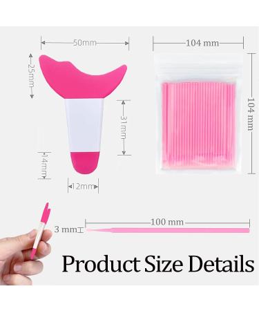 2 Pcs Red Eyeliner Stencils - Thin, Reusable Silicone for Precise Eyeliner Application and Mascara Guard - U-Red - Buy Online on SooperMarket.com