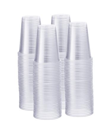 500 Pack - 9 oz. Clear Disposable Plastic Cups - Cold Party Drinking Cups 9 oz. 500 - Clear