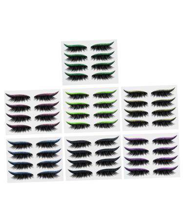 HAPINARY 28 Pairs Glitter Eyeliner Eyeline Strip Sticker Eye Makeup Sticker Fake Eyeliner Stickers Plastic 1 count (Pack of 1) As Shown 1