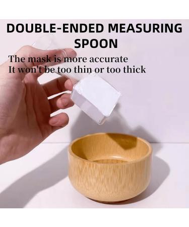Face Mask Mixing Bowl Set - Bamboo DIY Facial Tools for Skin Care | Complete Mixing Tool Kit with Bowl Spatula Spoon & Brush Applicator - Buy Online on SooperMarket.com