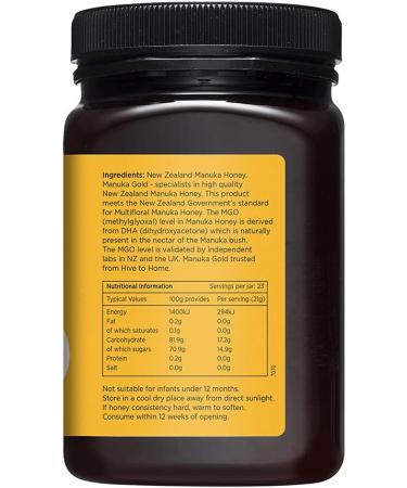 Manuka Gold 50 MGO Manuka Honey 500 g Single - Buy Online on SooperMarket.com