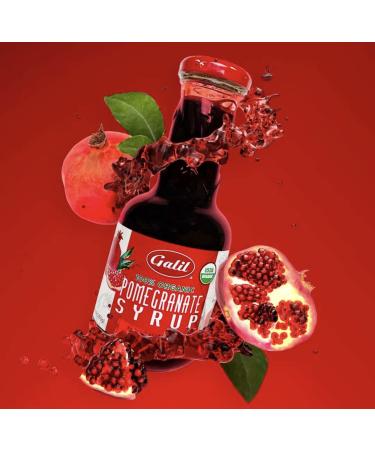Galil USDA Organic Pomegranate Molasses 12.3oz - 100% Concentrated Juice, No Sugar, Vegan, Gluten-Free, Preservative-Free, Kosher - Buy Online on SooperMarket.com
