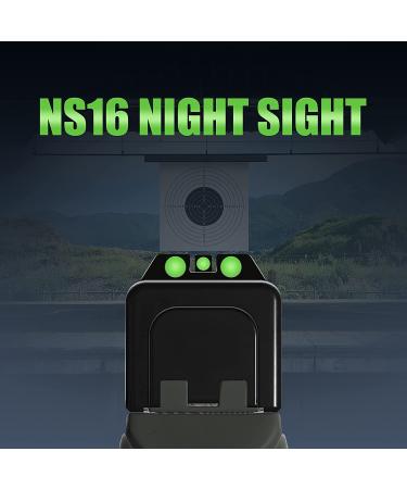 Feyachi NS16 Glow in the Dark Night Sights for Glock Pistols - No Tritium - Buy Online on SooperMarket.com