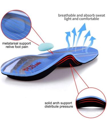 PCSSole Orthopedic Insoles for Work Sports & Comfort | Flat Feet Plantar Fasciitis Relief for Men & Women | EU40-41 (26cm) - Buy Online on SooperMarket.com