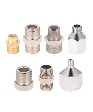 Professional 7pcs Airbrush Adaptor Kit Fitting Connector Set for Air Compressor & Airbrush Hose