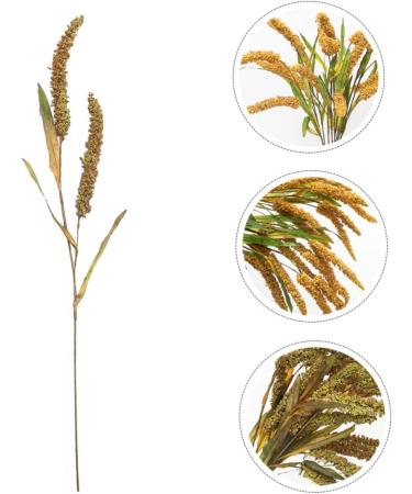 Zerodeko 3pcs Simulated Ears of Corn Plant Decor Dried Wheat Stalks Artificial Wheat Ears Artificial Grasses Bundle Fake Wheat Ears Simulation Wheat Ears Dried Millet Household Iron Straw Greenx3pcs 12X75CMx3pcs - Buy Online on SooperMarket.com