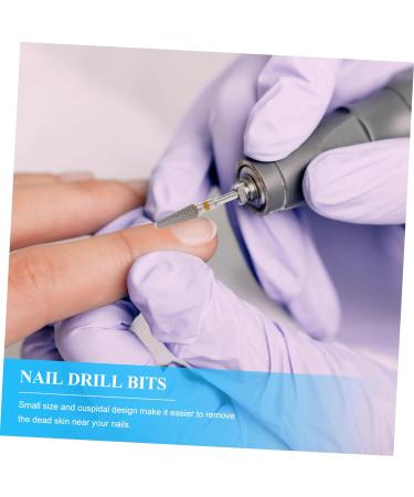 Beavorty Remove Dead Skin nails drill bits manicure drill bits nail grinding head nail drill bits set Tungsten steel Polish Nail medium Yellow - Buy Online on SooperMarket.com