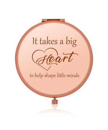 Teacher Appreciation Gifts Teacher Gifts for Women Travel Compact Pocket Makeup Mirror Thank You Gift for Teacher Back to School Gift Teachers Day Gifts for Women Graduation Gift Retirement gift