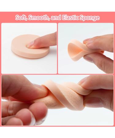 Set of 100 Ultra Soft Round Blender Sponges | Makeup Beauty Sponges for Eye & Face Foundation | Ideal for Wet & Dry Use - Perfect for All Skin Types - Buy Online on SooperMarket.com