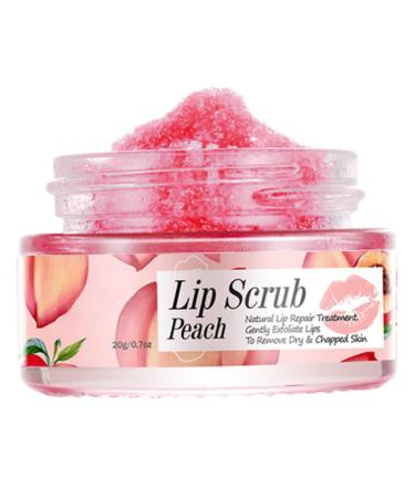 Buy Peach Lip Scrub Exfoliator & Overnight Moisturizer | Hydrating Lip Repair Balm | International Shipping Available - Buy Online on SooperMarket.com